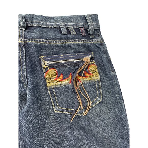 Diesel Cayre Womans Y2K Blue Wide Leg Stretch Jeans Size 28/32 SKU 9284 - Picture 12 of 13